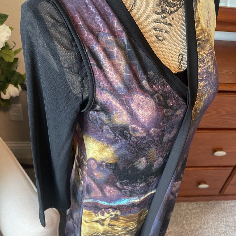 Monroe and Main ladies midi length dress. Scarf like hemline. NWOT - Picture 5 of 9